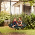 thumbnail image 3 of Gymax 40'' Flying Saucer Tree Swing Outdoor Play Set w/ Adjustable Ropes Camouflage Green, 3 of 10