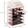 thumbnail image 4 of Sorbus Acrylic Cosmetic and Jewelry Storage Case Display, Pink, 4 of 7