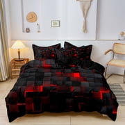 EGNMCR Bedding Duvet Cover Three Piece Set Che mical fiber sheet set
