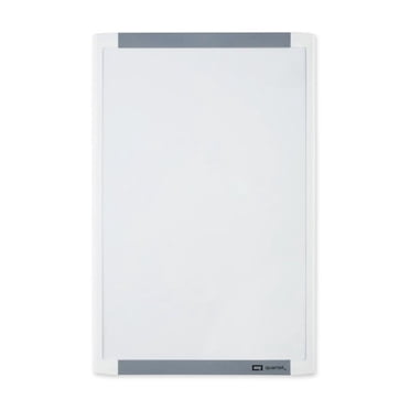 Quartet Magnetic Dry-Erase Board, Plastic Frame, Whiteboard, 17” x 11”