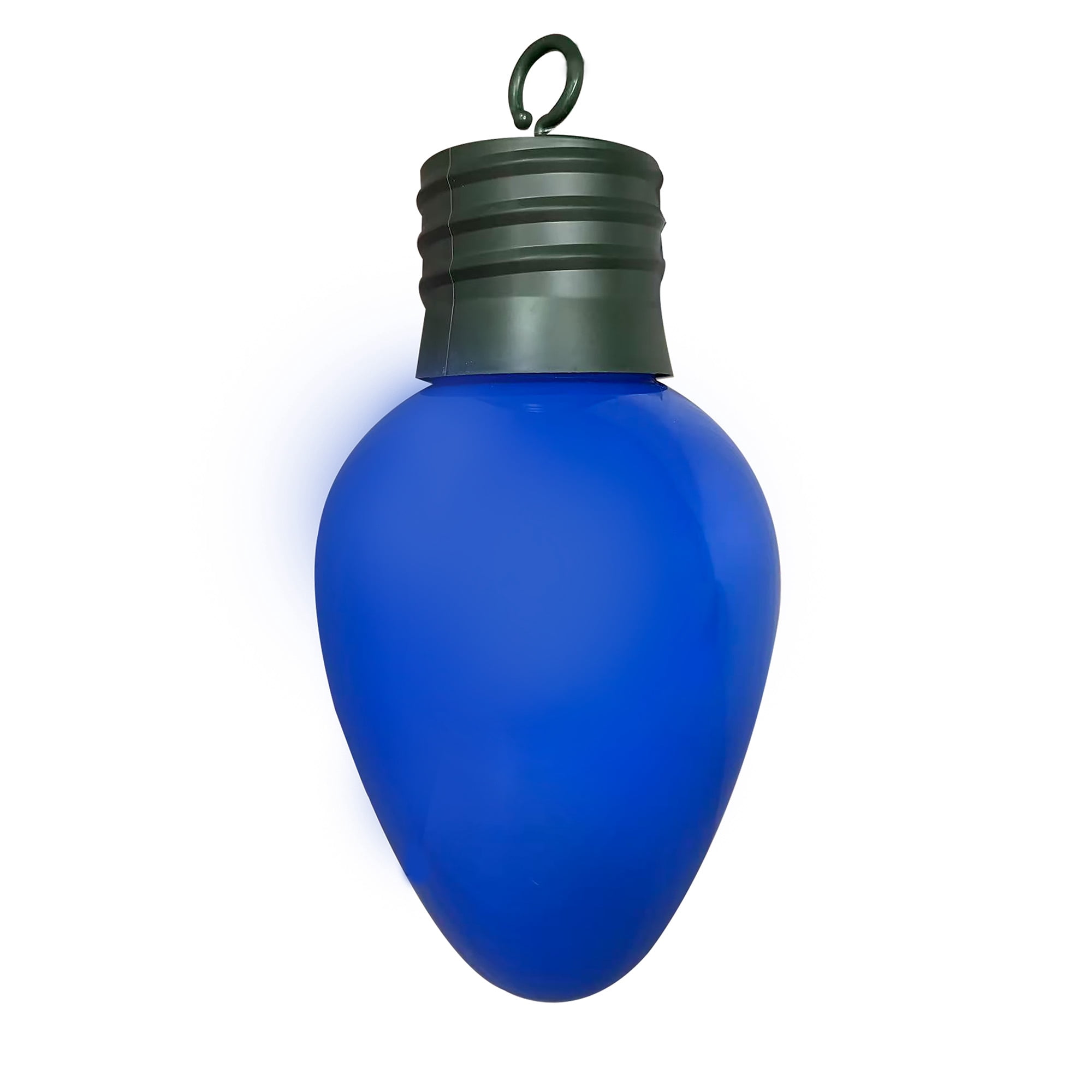 Guirlande lumineuse de Noël à piles de 14 po avec ampoules à DEL C9, bleu céramique