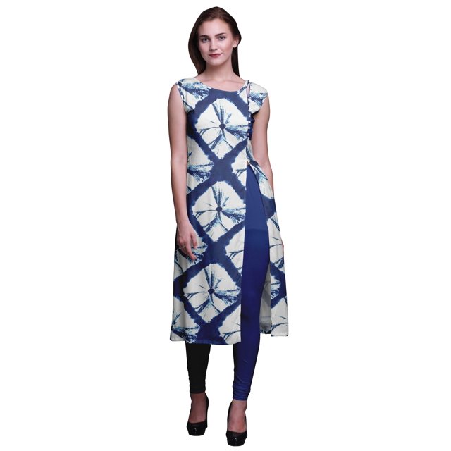 Bimba Kurtis Droits pour Femmes Robe Kurti Imprimée Haut Indien Tunique pour Dames
