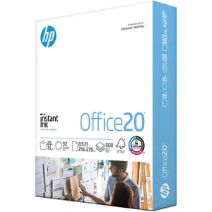 Premium 8.5x11 Office Printer Paper, 20 lb, 1 Ream (500 Sheets), 92 Bright, FSC Certified, Made in USA, Compatible with Model 112150R