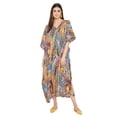 thumbnail image 2 of Caftans Longs pour Femmes Grande Taille Robe Caftan Robe de Soirée Fête Été Plage Robe d'Été Manches Kimono Longues Robes Décontractées en Ligne, 2 of 7