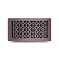 thumbnail image 3 of Floor Vent Cover / Register 6” x 14” with Damper – Prima Decorative Cast Aluminum, Powder Coated, Repaintable Tudor Mushroom Design – For Floors, Walls & Ceilings – VR 100, 3 of 9