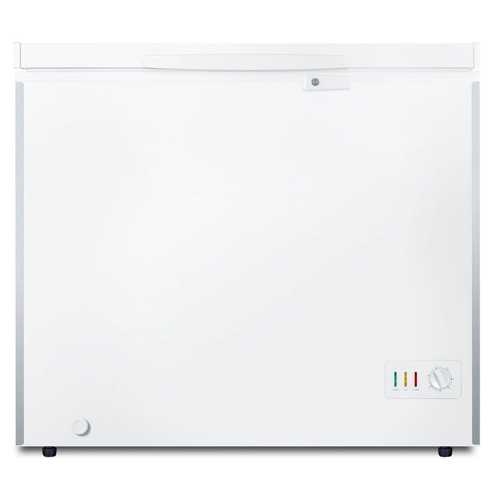 Summit SCFM73 37 1/2" Stand Alone Chest Freezer w/ Wire Storage Baskets - White, 115v