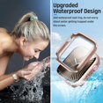 thumbnail image 3 of XiHAMA Waterproof Screen Protector Case Compatible with Apple Watch Series 6/5/4/SE 44mm, Hard Bumper with Tempered Glass for Watch Cover, 3 of 7
