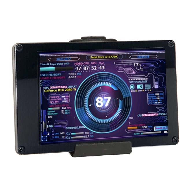 Ordinateur Temp Monitor, Éditeur de thème IPS USB 3.5in Écran PC Affichage de la température 320x480 Pour Temp