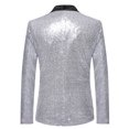 thumbnail image 3 of Mikilon Veste de Complet Décontractée à Paillettes pour Homme, Automne et Hiver, Personnalité, 3 of 3