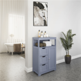 thumbnail image 4 of Yaheetech Freestanding Bathroom Floor Cabinet with Drawers, Gray, 4 of 9