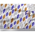 thumbnail image 3 of Soimoi Poly Georgette Fabric Leaves Block Print Fabric by Yard 42 Inch Wide, 3 of 5