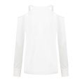 thumbnail image 4 of Birdeem Blouse Décontractée Imprimée Aguichant à Manches Longues Col en V Épaules Dénudées pour Femmes, 4 of 5