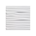 thumbnail image 2 of FASÄDE Waves Decorative Vinyl Backsplash Panel in Matte White (6X6 Inch Sample), 2 of 3
