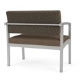 thumbnail image 5 of Chaise Bariatrique d'Attente de Réception en Acier Lenox / Acier Argenté / Brun / Brun, 5 of 5