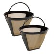 thumbnail image 1 of Ruiboury 2 Pcs Filtre à Café Permanent en Forme de Cône Cafetière Filtre Lavable en Acier Inoxydable Réutilisable Outil à Thé, 1 of 6