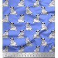 thumbnail image 1 of Soimoi Rayon Fabric Pug Dog Fabric Prints by Yard 56 Inch Wide, 1 of 3