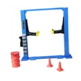 thumbnail image 1 of Siruishop 1/64 Diorama Garage Architecture Model Realistic Repair Frame Model Workshop Blue Car Lift, 1 of 8