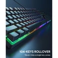 thumbnail image 5 of Intexca KM-G16 Clavier de Jeu Mécanique RVB, 104 Touches, Commutateurs Bleus pour PC et Mac, 5 of 5