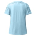 thumbnail image 5 of Plebaso T-shirts 2025 pour Femmes, Décontractés, à Manches Courtes, Col Ras du Cou, Hauts Élégants et Habillés, Chemisiers pour Femmes, P-5TG, 5 of 5