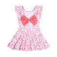 thumbnail image 4 of Kids Girls Rash Guard Swimsuit Cute Print Sun Protection Long Sleeve Toddler Bathing Suit L Girls Clothing, 4 of 8