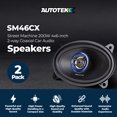 thumbnail image 2 of Autotek Street Machine 200W 4 x6 in. 2 Way Car Audio Coaxial Speakers, Pair, 2 of 9