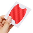 thumbnail image 5 of fastboy 4Pcs Carbon Fiber Auto Door Handle Film Scratch Proof Professional Car Handle Protector Anti-Scratch Stickers Good Toughness  Red, 5 of 5