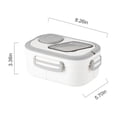 thumbnail image 2 of EGNMCR Kitchen Gadgets, Small Stainless Steel Insulated Lunch Box, Bento Box For School And Work, Outdoor Lunch Camping Portable Lunch Box, Layered, Compartmentalized Lunch Boxes （Brin lunch boxes, 2 of 7