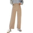 thumbnail image 1 of Bmisegm Jeans Cargo Amples Taille Haute pour Femmes, Kaki, TP, 1 of 6