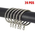 thumbnail image 2 of Metal Curtain Rings Hanging Hooks for Curtains Rods Pole Voile Heavy duty Rings, 2 of 8