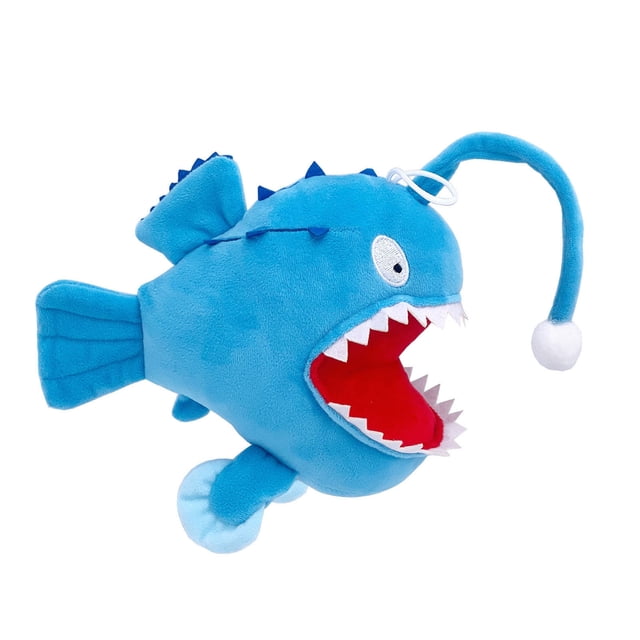 I-271 Blue Mantas Rays Lantern Fish Plush Toy Doll Stuffed Animal Marine Theme Gift Playtime Fun