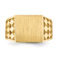 thumbnail image 4 of 14k Yellow Gold Mens Signet Ring Man   For Dad Mens  For Him, 4 of 9