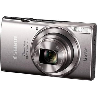 Canon PowerShot ELPH 360 HS A Appareil Photo Numérique 20,2 Mpx Zoom Optique 12x Wi-Fi Argent - Version Internationale