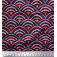 thumbnail image 1 of Soimoi polyester Crepe Fabric Scales Geometric Print Fabric by Yard 52 Inch Wide, 1 of 3