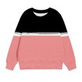 thumbnail image 4 of Besolor Oversized Sweatshirt for Girls Fall Casual Round Neck Long Sleeve Tops Fashion Color Block Outfits, 4 of 5
