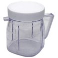 thumbnail image 3 of CHUANK For Blender Replacement Parts  4937 Mini  Blender Jar Accessory  Cup Mini Plastic Jars with Lids (2 Pack), 3 of 9