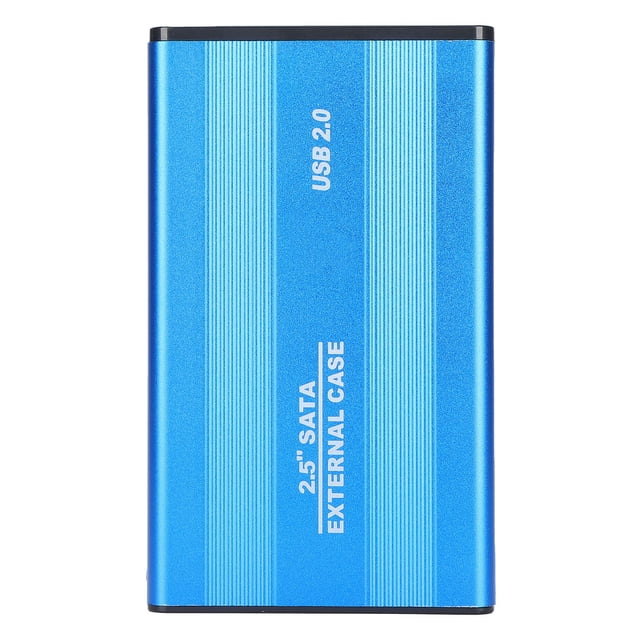 2.5in 2TB Portable External Hard Drive Enclosure, HDD Plug Play 3TB USB2.0 SSD Disk Box 1tb External Hard Enclosures For OS X Laptops Data Storage Noir Drive HDD SSD Laptops