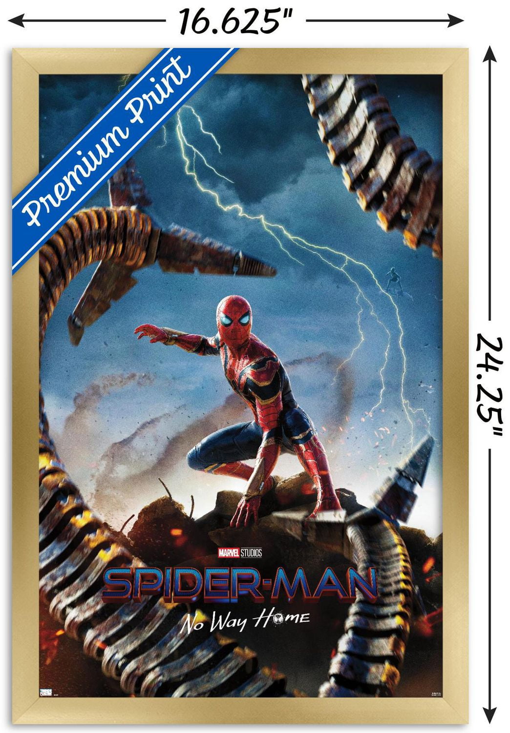 Marvel Spider-Man: No Way Home - Teaser Wall Poster, 22.375" x 34"