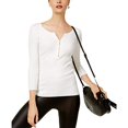 thumbnail image 2 of I.N.C Womens Zip Front Knit Sweater, White, Large, 2 of 3