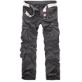 thumbnail image 2 of Mens Work Pants Cargo Mens Fashion Casual Cotton Multi-pocket Outdoors Work Trouser Cargo Long Pants, 2 of 9