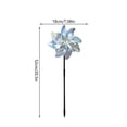 thumbnail image 2 of Reflective Windmill Bird for Courtyard and Garden - Outdoor Disc Garden Ornament with Refractive Pattern for Bird Control and Appeal 2PCS, 2 of 5