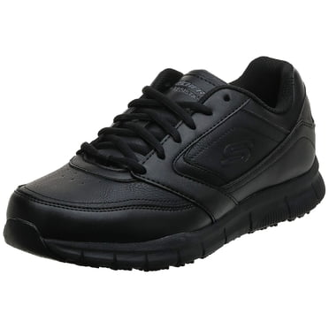 Skechers for Work Men's Nampa Food Service Shoe,black polyurethane,12 M US