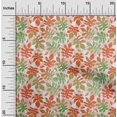 thumbnail image 2 of oneOone Tissu Popeline de Coton Sergé Rouge Feuille Tropicale Aquarelle Matériel de Robe Tissu Imprimé Tissu au Mètre 56 Pouces de Large, 2 of 4
