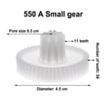 thumbnail image 1 of Lefu Plastic Gear for Gearbox 550 and 390 Children\'s Electric Car Kid Ride on Toy Car, 1 of 10