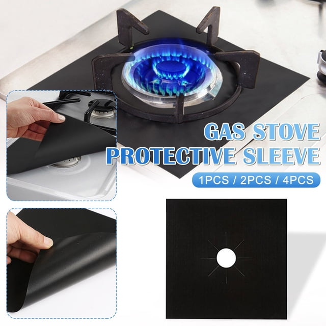 Kadlawus 1Pcs Stove Top Protector Reusable, Gas Range Liner Cover for Burner, Fiberglass Mat for Cleaning, Cooktop Protector for Kitchen
