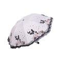 thumbnail image 2 of tredstone Dual Lace Umbrella Exquisite Butterflies Pattern Suitable For Any Occasion Lace Side Umbrella Polyester Sun Umbrella white 1Set, 2 of 6