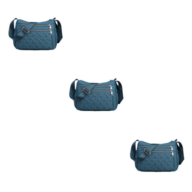 Transemion Crossbody Bag Premium For Multipurpose Large Capacity Polyester Messenger Bag Multiple Occations Premiun Gift blue 3Set