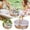 B, variant on Hearth & Gear Wicker Storage With Gingham And Lace Trim For Home Picnics And Giving Design With Crochet Baking Storage Food Warming Tray Divided Fridge Drawer Cat Food Container 20 Lb Prepping Can