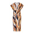 thumbnail image 4 of Ovzne Robes d'Été pour Femmes Robe pour Femme Robe d'Été pour Femme Aguichant Mode à Imprimé Plissée Sans Manches à Col en V Robe Grande Taille Robe à Manches Courtes Imprimée Liquidation, 4 of 6