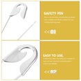 thumbnail image 2 of Durable Metal Safety Pins for Home Silver 5pcs Ideal for Laundry and Sewing 1.5 Inches, 2 of 9