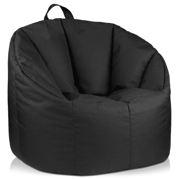 Bouclair Pouf Poire en Toile Noir